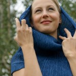 Blaues Kleid
