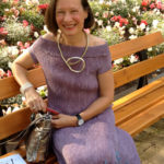 Plisseekleid in violett